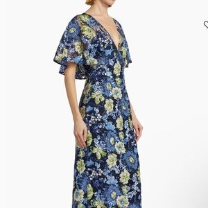 Lela Rose Embroidered Tulle Column Dress size 4